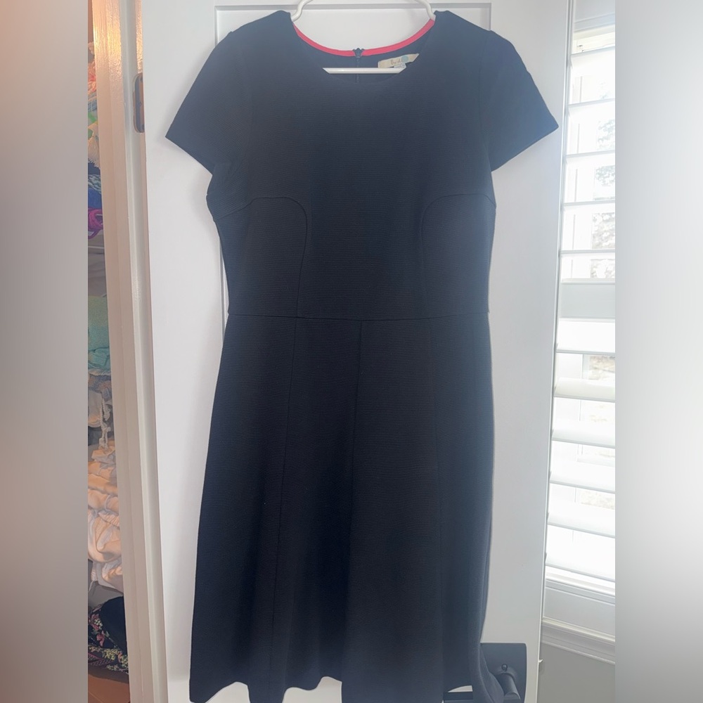 Boden Classic Black a-line shift Dress